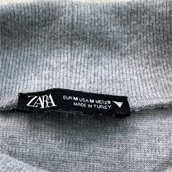 Zara Gray Short Sleeve Sweater Dress - Picture 9 of 10